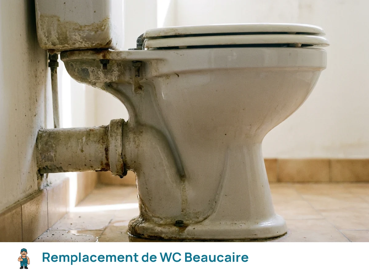 Remplacement de WC à Beaucaire