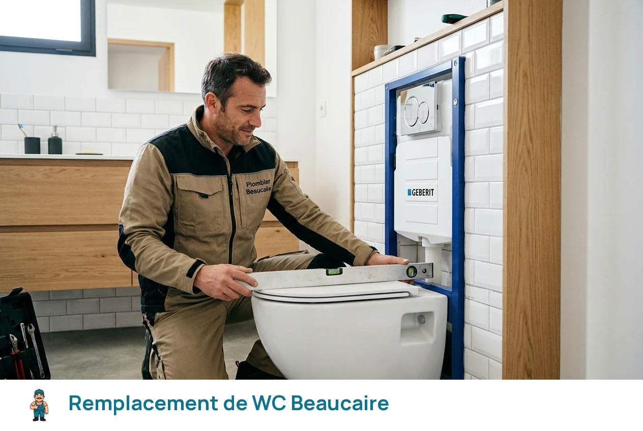 Remplacement de WC à Beaucaire